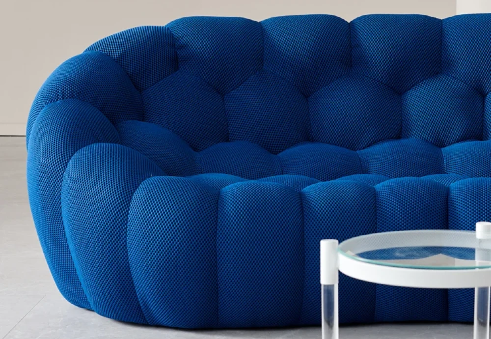 bubble curved 3 4 seat sofa